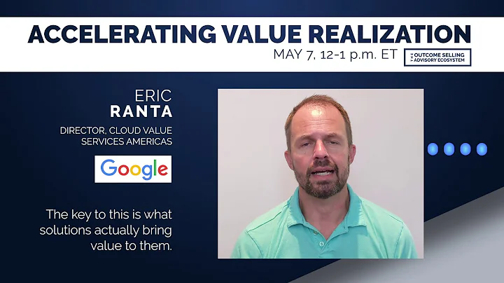 The Outcome Selling Advisory Ecosystem - Our Next Workshop Coming Soon with Eric Ranta