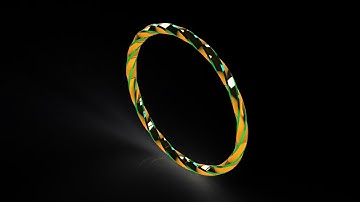 How to model a twist ring in SolidWorks.