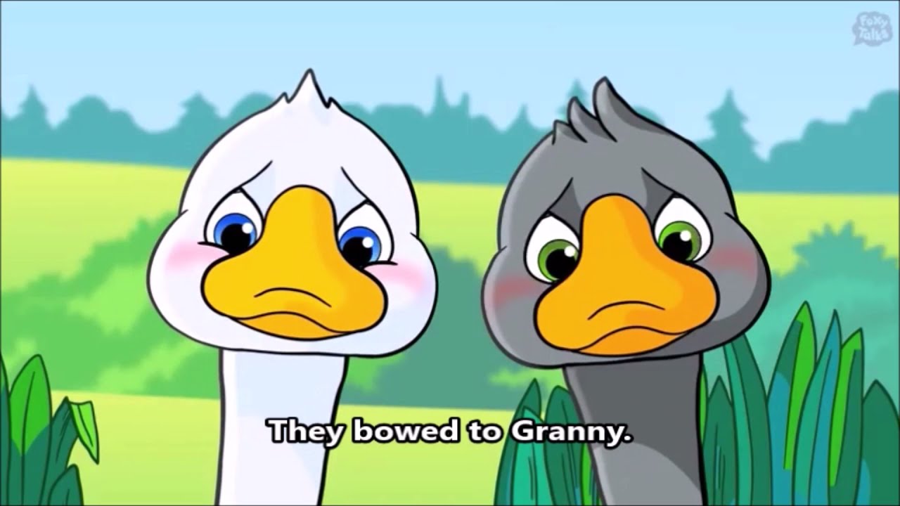 "Dva veselykh gusya »/Two merry geese"/russian nursery rhyme with