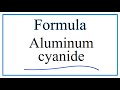 Aluminum and Cyanide Ions Concepts