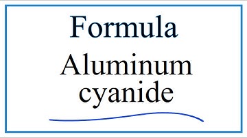 How to Write the Formula for Aluminum cyanide
