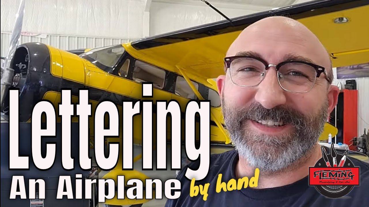Using Plane In Lettering First Time Hand Lettering An Airplane - YouTube
