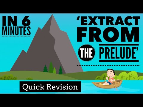 'Extract from The Prelude' in Under 6 Minutes: Quick Revision