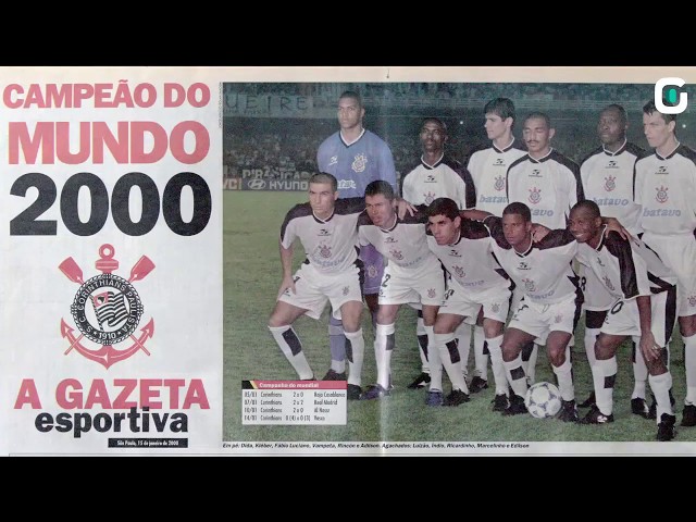 Camiseta Escalação Corinthians Campeão Mundial FIFA 2000