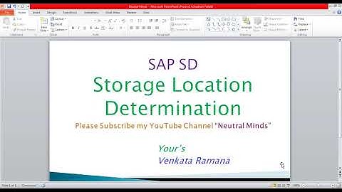 SAP SD Storage Location Determination full class with configuration.