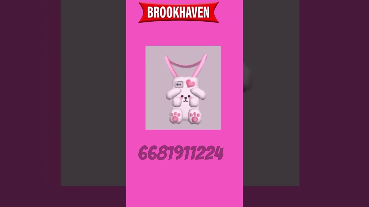 IDS CODES DE ACESSORIOS E ROUPAS ROSAS NO BROOKHAVEN - Roblox