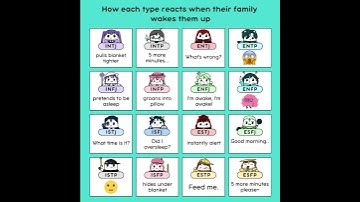 How each type reacts when their family wakes them up #booapp #personalitytypes #mbtitypes #mbti
