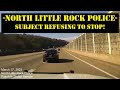 North Little Rock Police high speed pursuit to Baptist Hospital  - possible STOLEN NISSAN ALTIMA