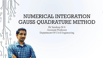 #15 - CE306 - CPCT Module 6 - Gauss Quadrature Method