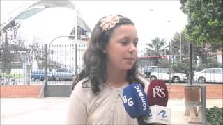 Entrevista a la niña Alejandra Cotino Soriano candidata a Fallera Mayor Infantil de Valencia 2015.