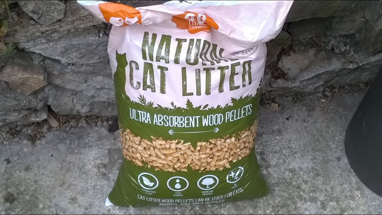 natural cat litter wood pellets the breakdown process after a week of
