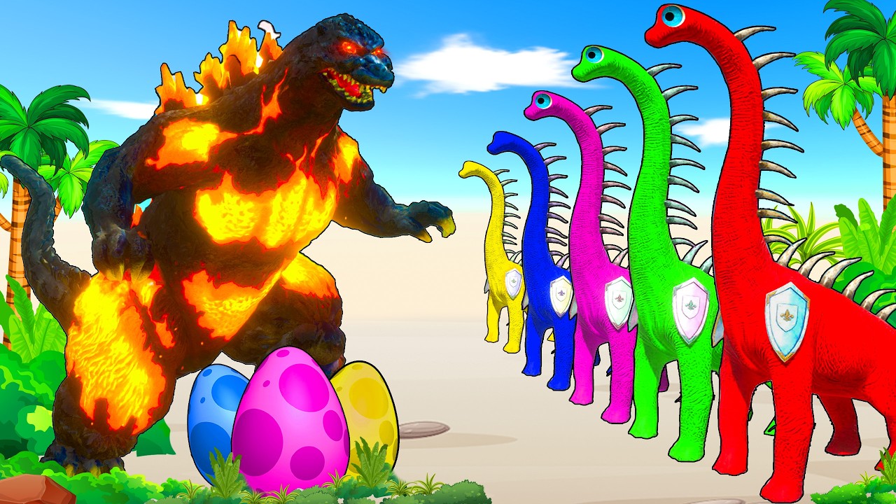 Long Slide Game With Cow Elephant Gorilla Hippopotamus Tiger 3d Animal Game Funny 3d Animals