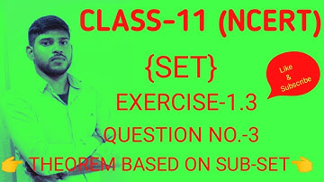 Class11 | Set Theory | Part 14
