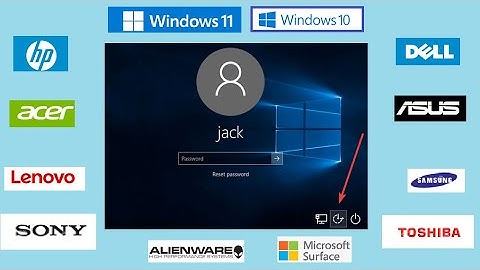 How Reset Computer from Login Screen Windows 11 10