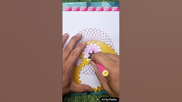Simple Spirograph scale Design, Very Satisfying Art  #art #spirograph #shorts #satisfying