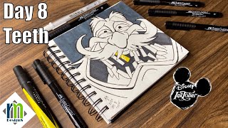Inktober 2020 Drawing Day 8 Teeth  | RM Designs15