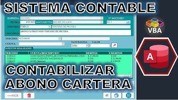 CONTABILIZAR ABONO A CARTERA SISTEMA CONTABLE EN ACCES @JANSCONSULTING