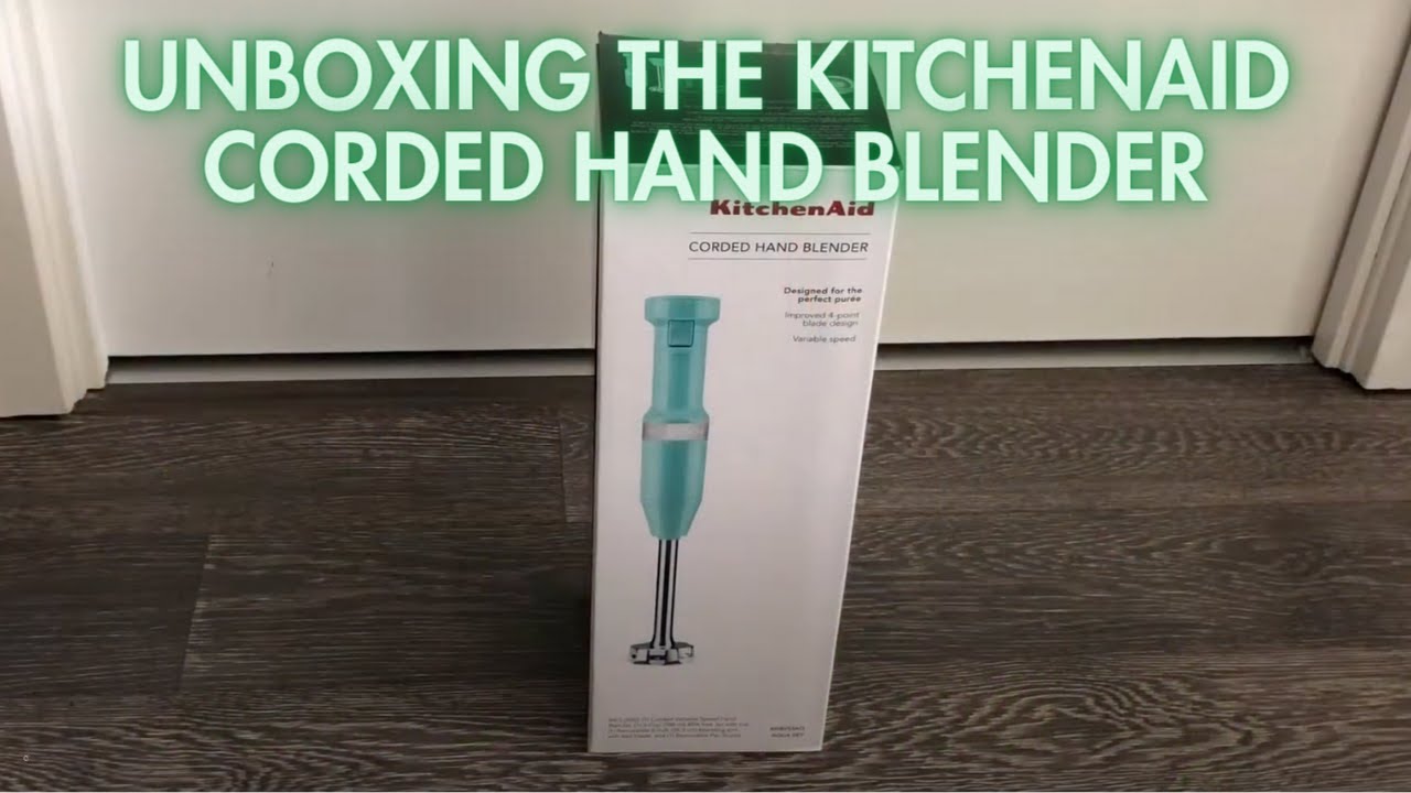 UNBOXING THE KITCHENAID CORDED HAND BLENDER 
