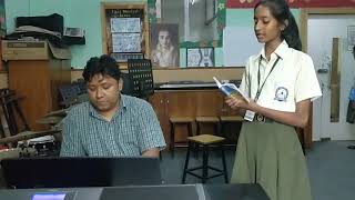 Mcs kid singing we are here to praise you.regular singing in school...