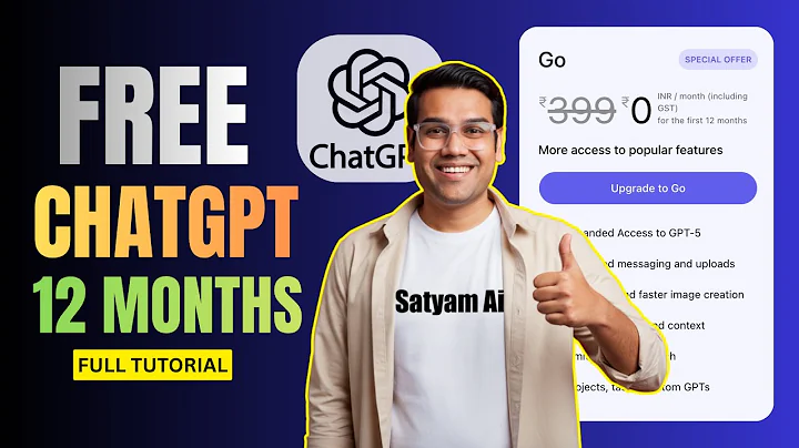 Claim GPT-5 Access for 1 Year | Free ChatGPT GO 2025 Tutorial 🔥