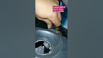 Daewoo Matiz Starter Relay Fuse Location Shorts Diyspanner 
