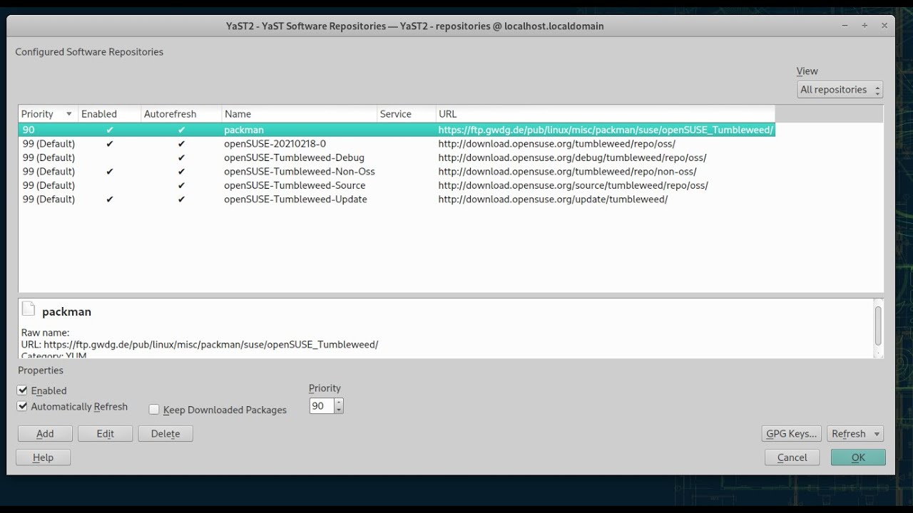 Linux Packman Packman Repos- Fixing Codecs issue in OpenSUSE Linux - YouTube