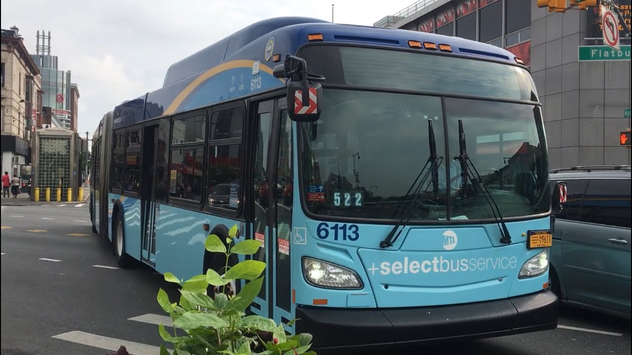 MTA NYC Bus New Flyer XD60 #6113 B44-SBS - YouTube