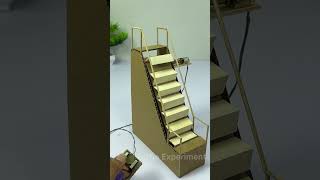 Escalator working model with DC motor #dcmotor #tech #youtubeshorts