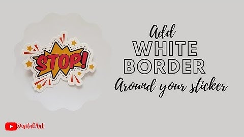 Add white border around your sticker | Medibang paint tutorial