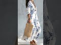 Gloeria: Bohemian Blue Floral Button-down Maxi Dress#fashion #beauty #bohemia #style #dressootd