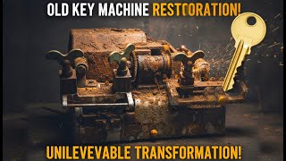 DIY Masterpiece! Full Restoration of a 100-Year-Old Key Making Machine |  Vintage Transformation