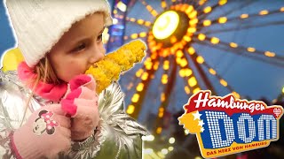 Paulina (4 Jahre) testet den Hamburger Dom  | Essen, Spiele und Fahrgeschäfte für Kinder