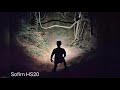 Sofirn HS20 headlamp - Real trail running test in dark forest.