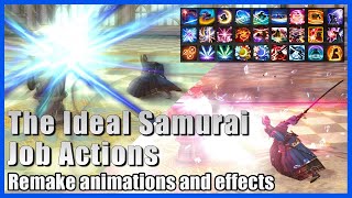 ใFFXIVใThe Ideal Samurai Job Actions Mod preview