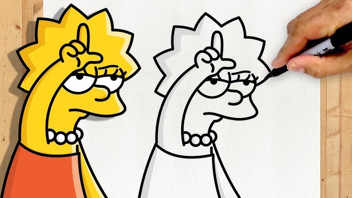 Como Desenhar a Lisa Simpson Hippie 