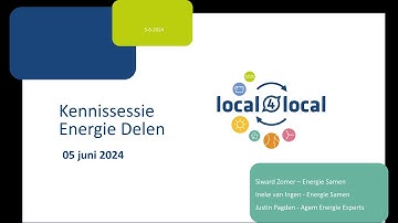 Kennissessie Energie Delen 5 juni 2024