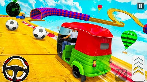 Tuk Tuk Auto Rickshaw Driving - Stunt Mode - Android Gameplay | Rickshaw Game | Game Video