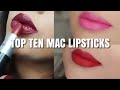 TOP TEN MAC LIPSTICKS | MY FAVOURITE MAC LIPSTICKS 2020
