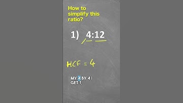 How to simplify ratios #ratio #simplifyratio #howto #maths
