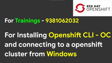 OpenShift - Installing CLI (OC) in Windows | Openshift Command Line Interface