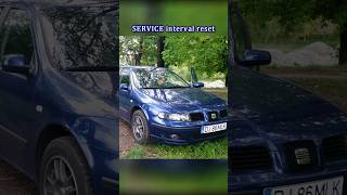 SERVICE interval reset - Seat Leon 1m, Toledo 2 #seat #tutorial #seatleon