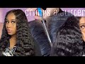 From Lace Front to V-Part Wig | Buss Down Middle Part w/ Crimps and Glitter✨