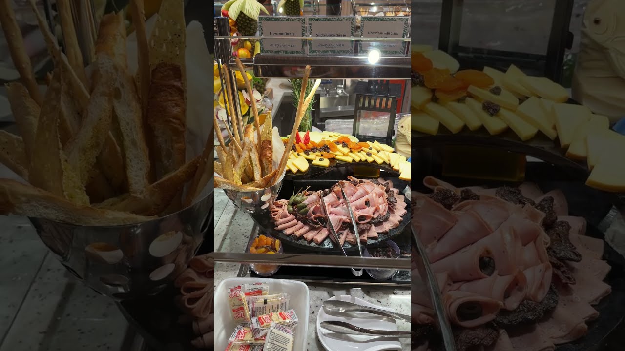 Delicious Breakfast! A Wide Variety of Food On Board The Star Of The Seas Cruise Ship #4k