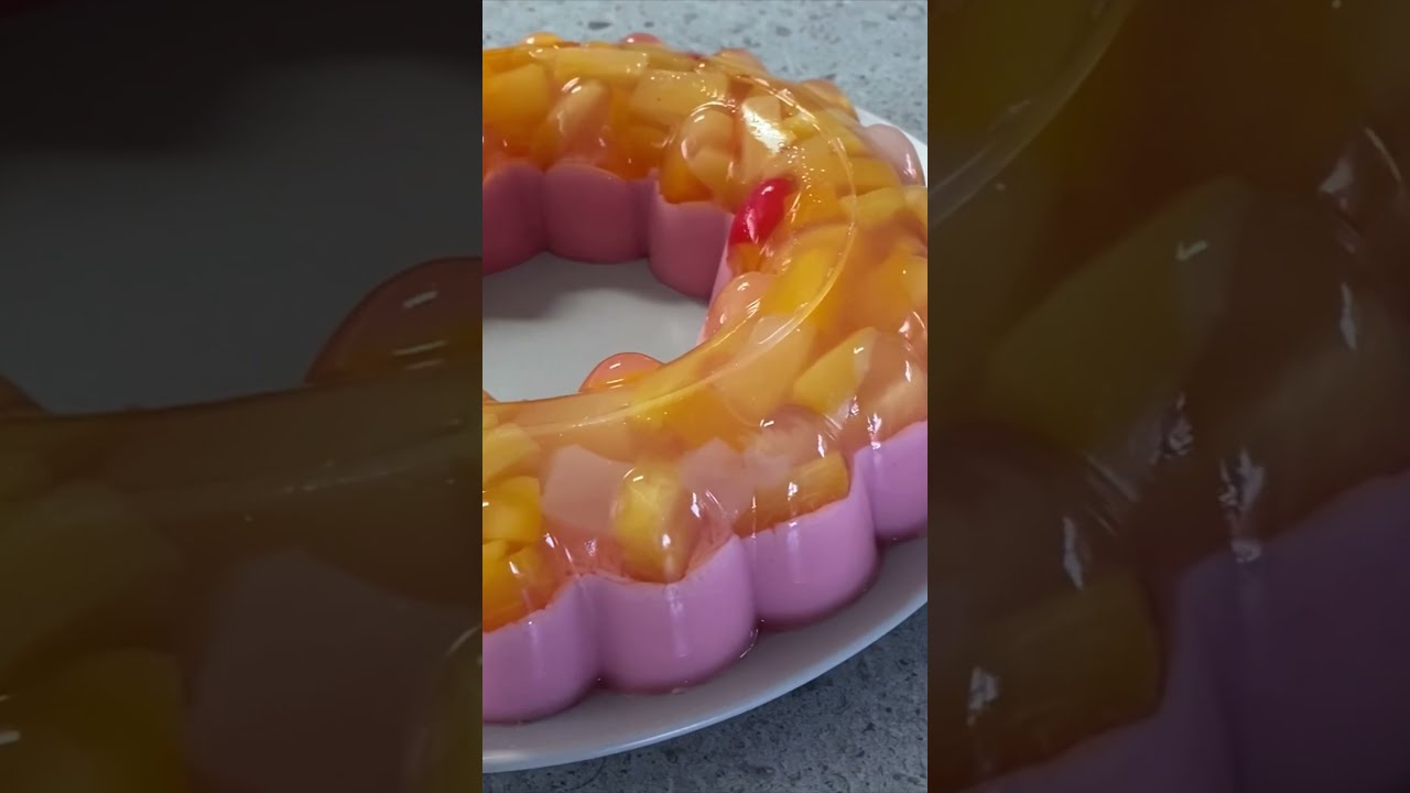 FRUIT COCKTAIL GELATIN DESSERT / shorts YouTube