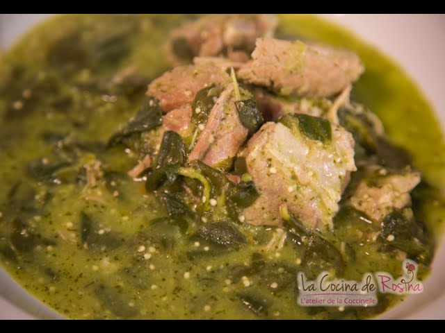 Descubrir 95+ imagen receta verdolagas con carne de puerco en salsa verde