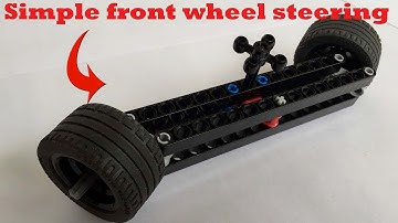 how to make a simple front wheel steering / lego mindstorms