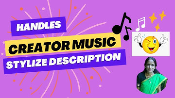 Handle || Creator Music || Stylize Description || RATAN AGARWAL IT INFORMER