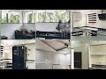 വിറകടുപ്പ് കൂടിയ ഒരു സിമ്പിൾ working kitchen, black & white theam modern kitchen | kitchen tour