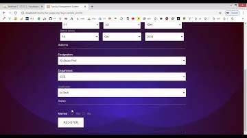 Faculty Management System in PHP