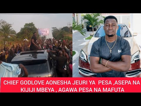 CHIEF GODLOVE NI MOTO WA KUOTEA MBALI AGAWA PESA NA MAFUTA BURE AVUNJA REKODI KWA MSAFARA WAKE